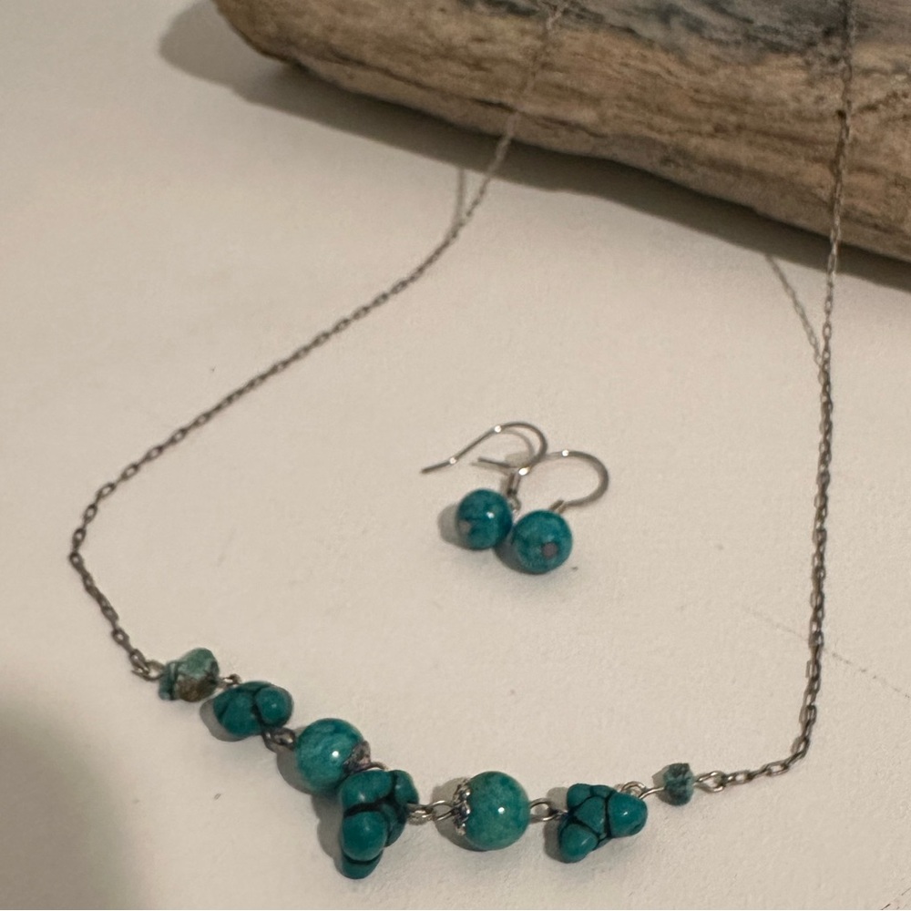 💥 3 for $10 💜 Jade Necklace & Earring Set